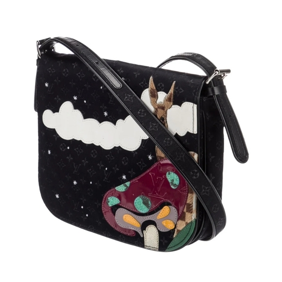 Louis Vuitton Vintage Black Satin Monogram Bag - Picture 5 of 9